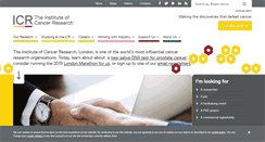 Desktop Screenshot of icr.ac.uk