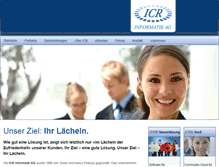 Tablet Screenshot of icr.ch